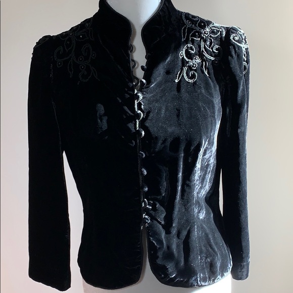Lee Jordan New York Jackets & Blazers - Lee Jordan New York Vintage Velvet Jacket
